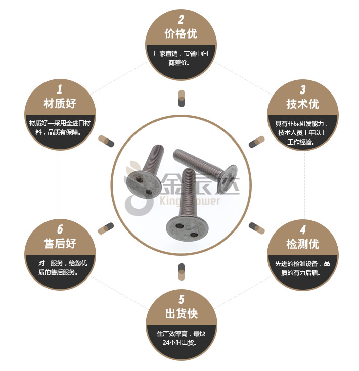 不锈钢二点防盗螺丝