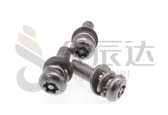 圆头带柱梅花防盗螺丝