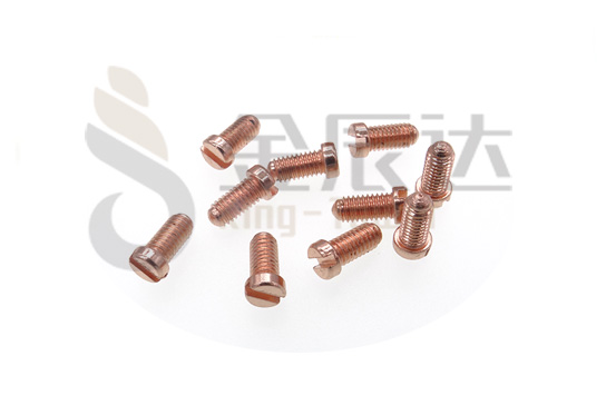 一字黄铜圆尾端子螺丝