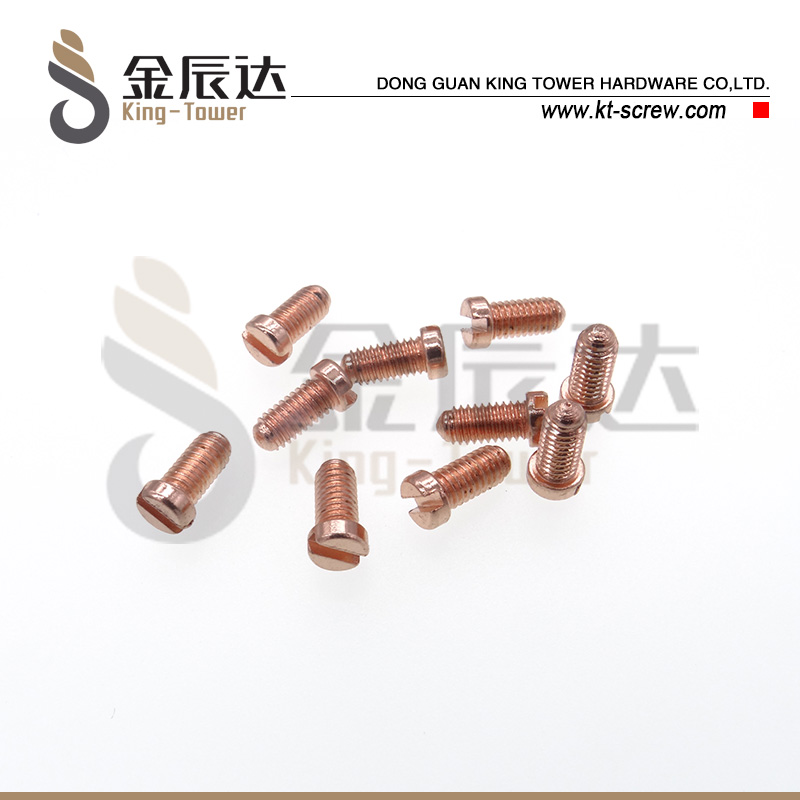 一字黄铜圆尾端子螺丝