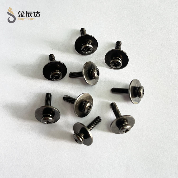 盘头十字组合大垫片螺...